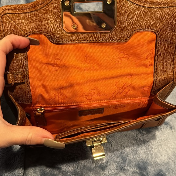 Cole Haan British tan leather clutch purse - Picture 3 of 3